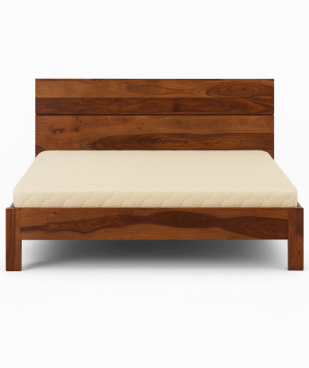 Wooden Premium King-Size Bed (Solid Sheesham Wood)